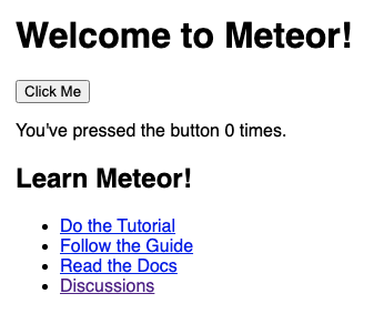 Meteor with Docker Compose